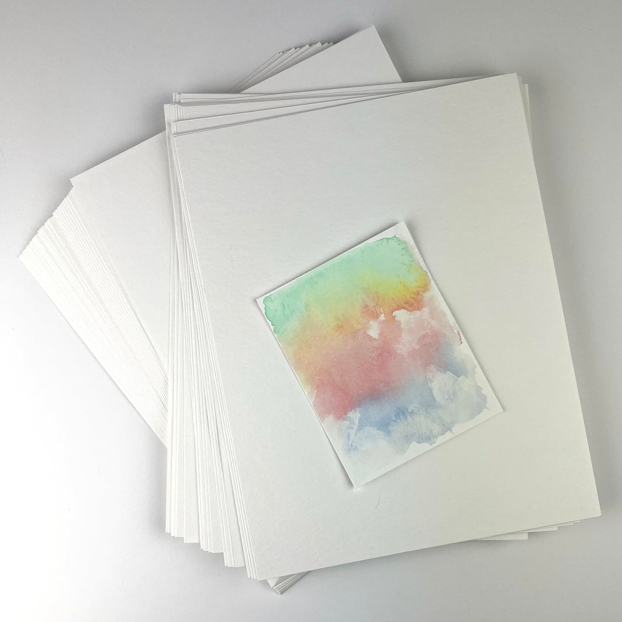 50 Sheets Watercolor Paper White Cold Press (300GSM, 8.5x11) Generic