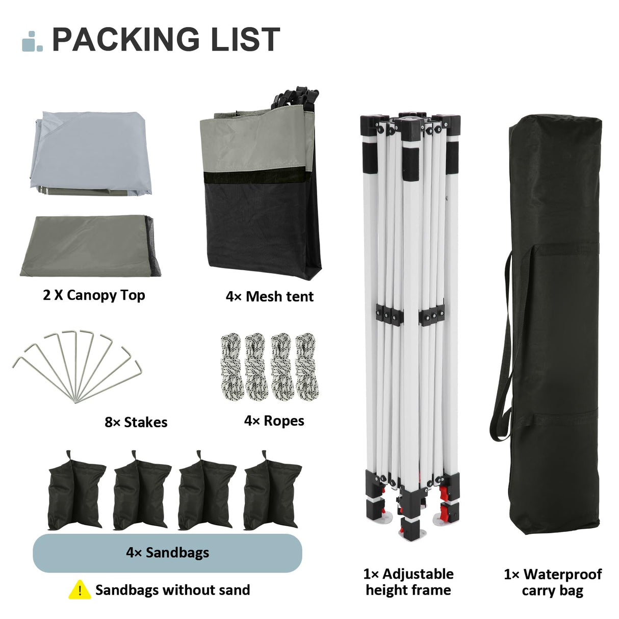 COBIZI 12x12 Pop up Gazebo on Clearance with Mosquito Netting & Sandbags, Outdoor Canopy Tent with 4 Ropes 8 Stakes & Portable Carrying Bag, Patio Portable Gazebo for Garden Backyard & Lawn,Darkgrey COBIZI