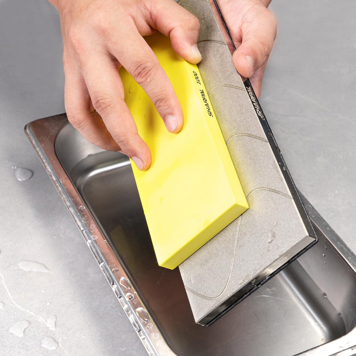 SHARPAL 145H 10 x 4 Inch Diamond Lapping Plate, Whetstone Flattener, Extra Coarse 220 Grit for Coarse Sharpening and Flattening Stones, Fix & Re-levelling any Whetstone and Sharpening Stones SHARPAL