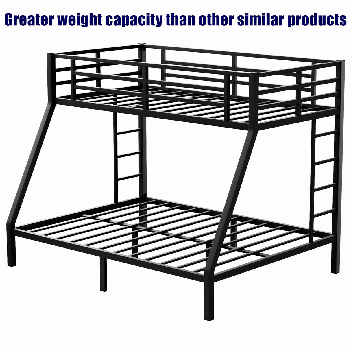 SIGONE Stronger & Safer Metal Bunk Bed Twin XL Over Queen Size Bunkbed, More Stable Heavy Duty Thickened Steel Bunk Queen Bed with Reinforced Legs & Ladders (Easier to Assemble) (Twin XL Over Queen) SIGONE