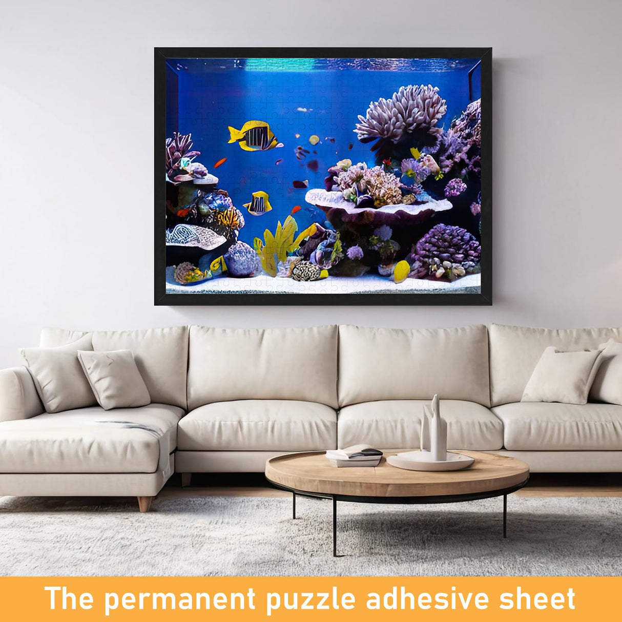 Arrowbash 24 Pcs Preserve 5 X 1000 Piece Puzzle Glue Sheets Clear Adhesive Puzzle Saver Sheets Peel and Stick Tape Extra Large Thick No Mess Grid Tape for Finished Jigsaw Framing Arrowbash