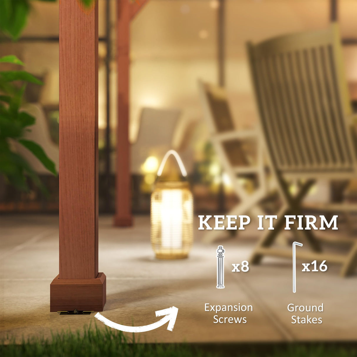 Outsunny 11' x 12.5' Outdoor Wood Pergola with Grape Trellis with Stable Structure for Climbing Plant Support for Patio, Deck, Backyard, Lawn, Brown Outsunny