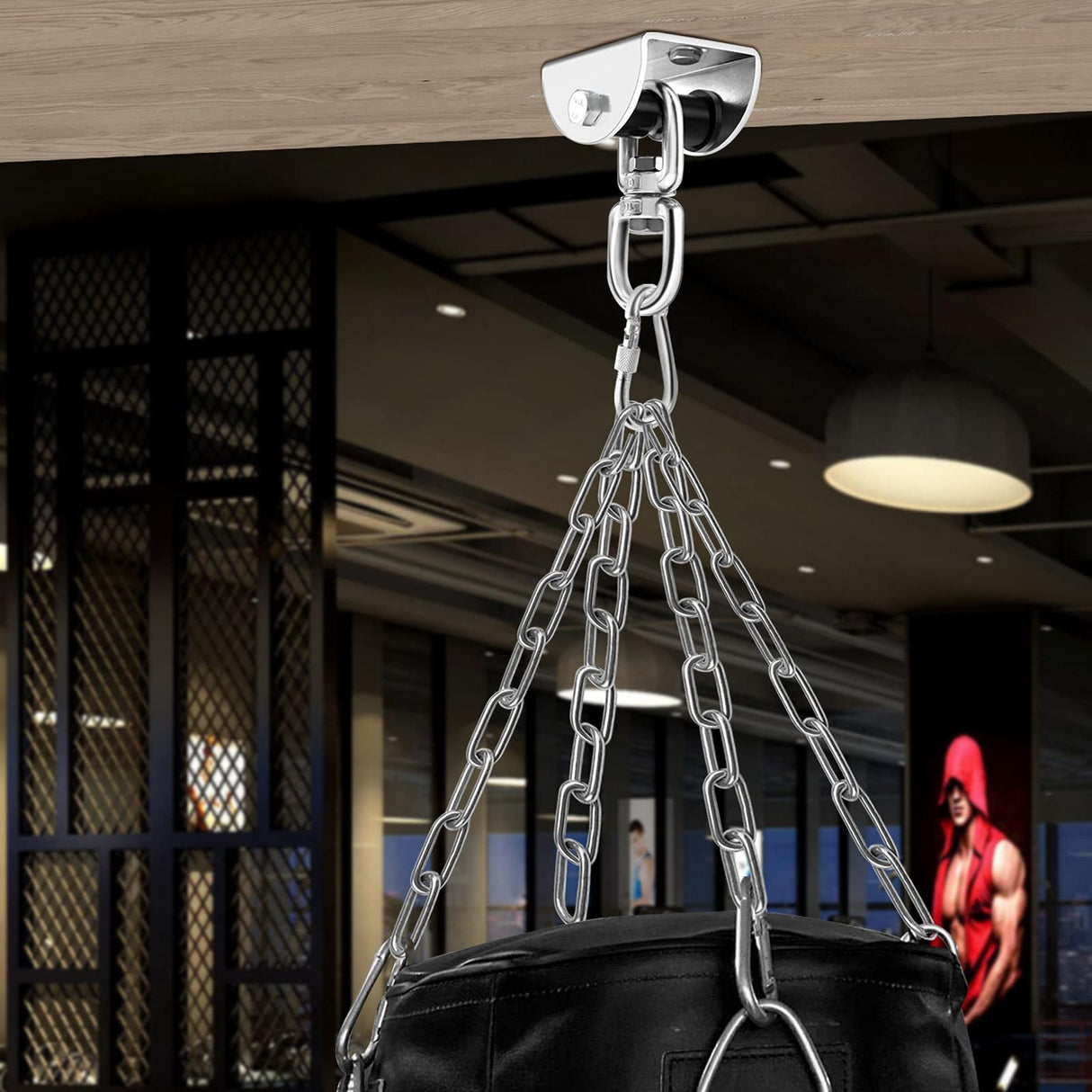 Eapele Heavy Bag Hangers Brackets for Wood Beam 360° Swivel Eapele