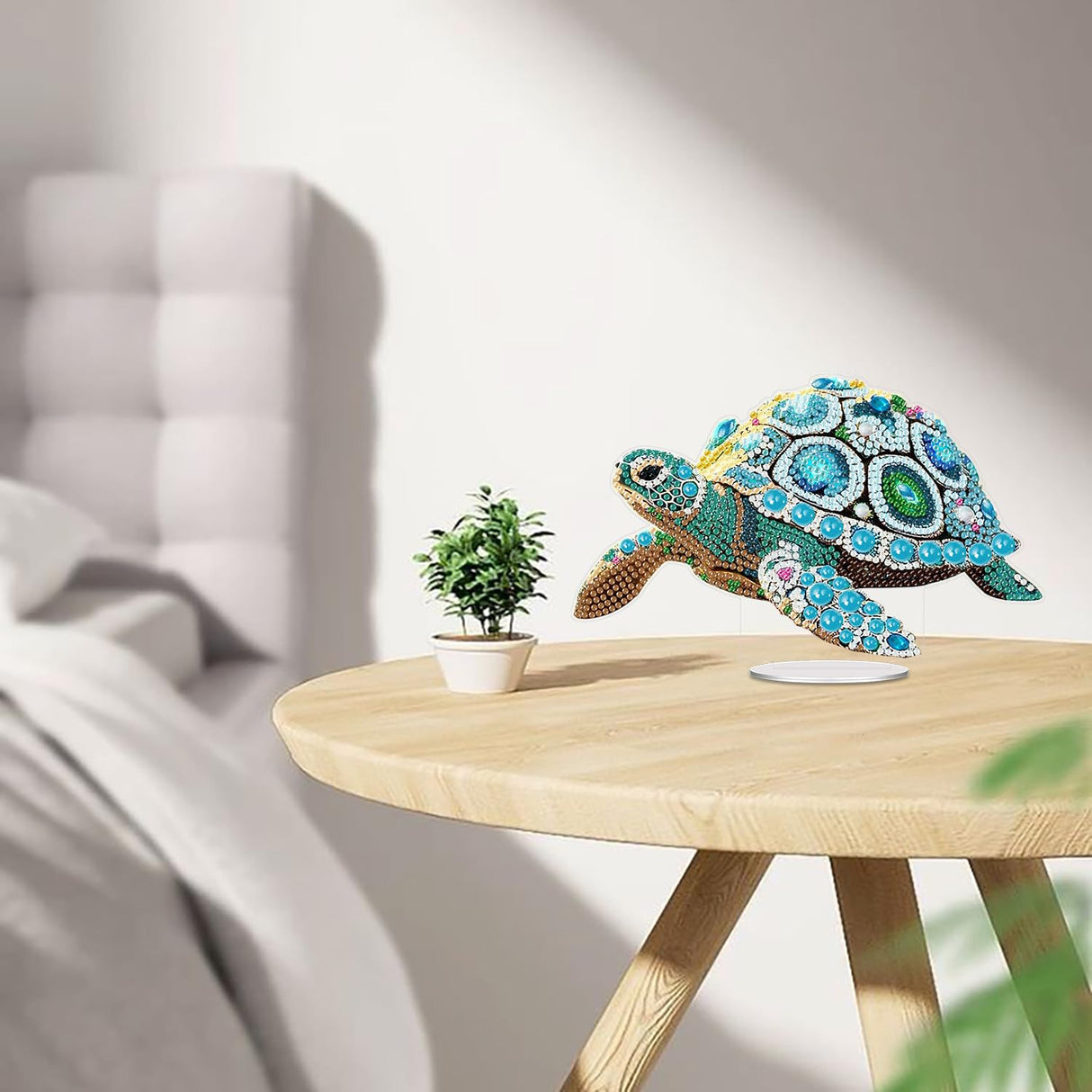 ARPADAMO Diamond Art Tabletop kit for Adult,DIY Diamonds Painting kit,Sea Turtles Diamonds Painting for Adult, 7.8x4.7 inch Acrylic Diamonds Painting Board Kit, Special Crystal Diamond ARPADAMO