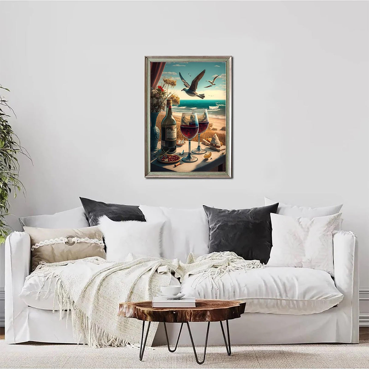 QAZWSX Wine Diamond Painting Kits for Adults, 5D DIY Diamond Art Kits Full Drill Diamond Dots for Gift Wall Decor Gem Arts 12x16inch QAZWSX