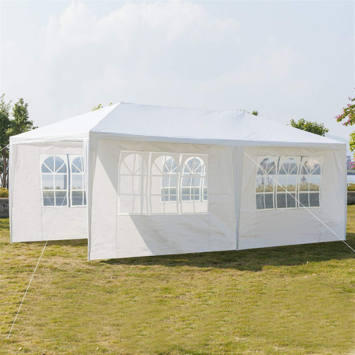 Outvita Outdoor Party Tent, Patio Canopy Tent Gazebo with Removable Sidewalls Instant Event Tent for Cater Events Wedding Birthday Pavilion Beach BBQ (10'x20') Outvita
