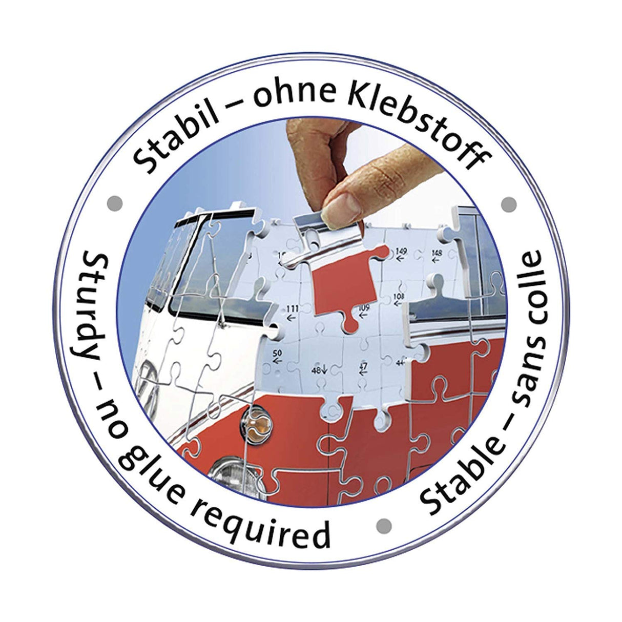 Ravensburger Volkswagen T1 Campervan 3D Jigsaw Puzzle - 162 Pieces | Precision Fit with Easy Click Technology | Engaging Toy for Kids & Adults | Durable Displayable Model Ravensburger