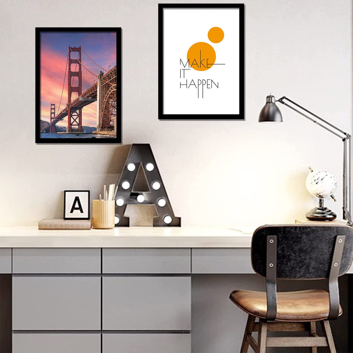 ijuerybai 6 Sets 8x12 Picture Frame, Frames for 8 x 12 Canvas Collage Photo Poster Certificate Wall Gallery, High Transparent Horizontal Vertical Black 8 by 12 Inches ijuerybai