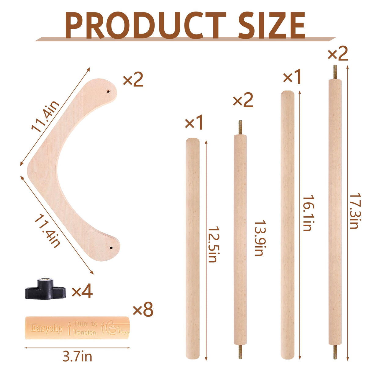 codree Adjustable Embroidery Table Stand, Wood Embroidery Hoop Holder, Hands-Free Cross Stitch Scroll Frame Needlepoint Stand for Lap or Table Top Stitching Sewing Supplies Craft Tool codree