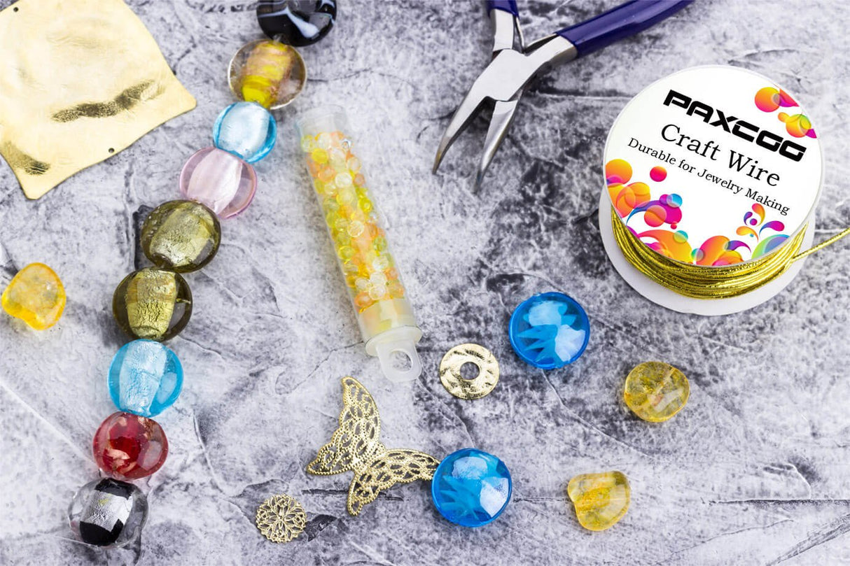 PAXCOO 6 Pack Jewelry Beading Wire for Jewelry Making Supplies and Craft (24 Gauge) PAXCOO