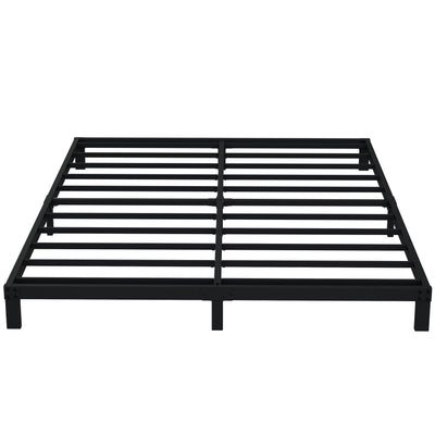 EMODA 6 Inch Heavy Duty Metal King Bed Frame - No Box Spring Required, Noise-Free Design, Easy Assembly