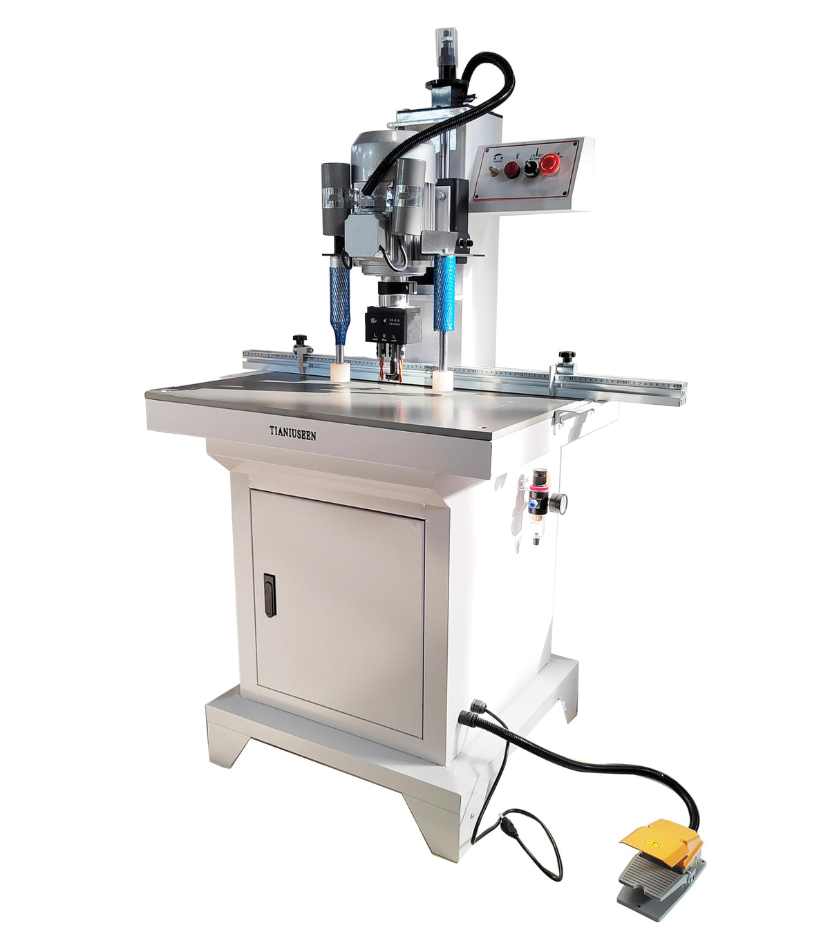 Tianiuseen Pneumatic Hinge Boring Drilling Machine Hinge Machine Single Head Woodworking 110V Tianiuseen