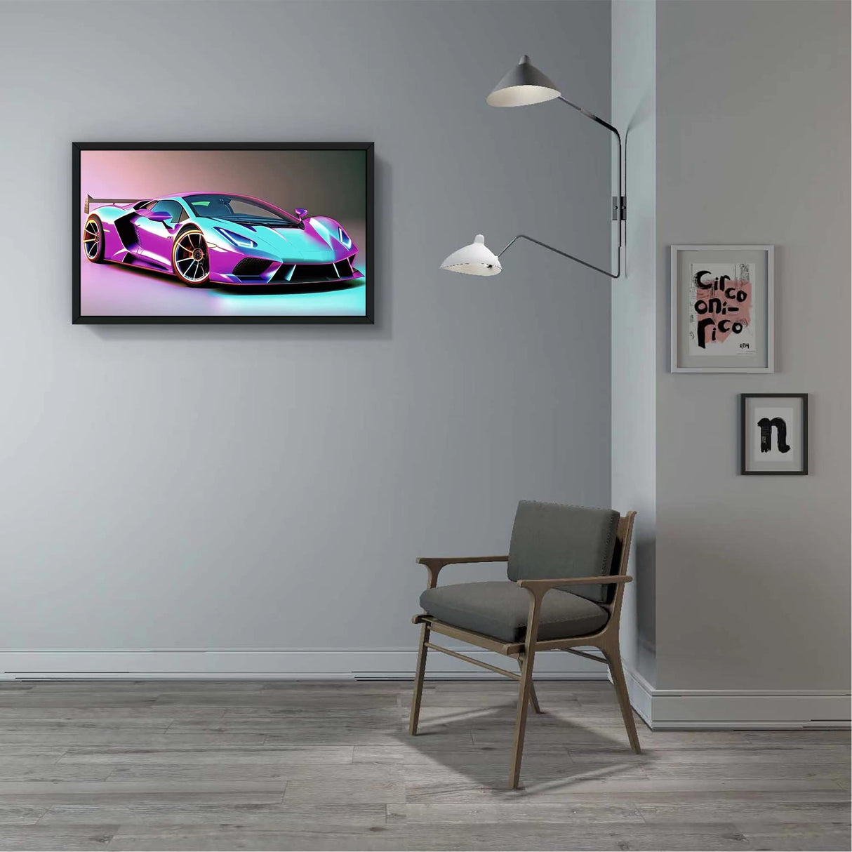 NIHO-JIUMA Diamond Painting Kits Sports Car, DIY 5D Full Drill Diamond Art Gift for Adult/Teen, Home Decoration (30x40cm/12x16 Inches) NIHO-JIUMA