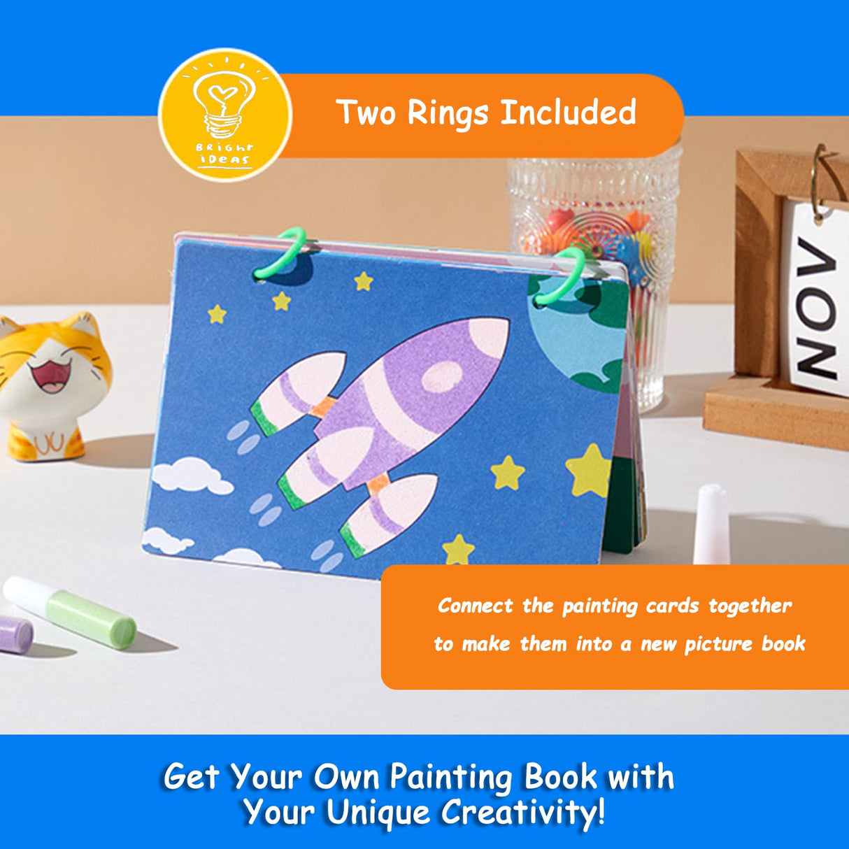 OTAOD 32 Pcs Sand Art Kits for Kids, 16 Color Art Sand kit Scenic Sand with 16 Sheets Animal Sand Art Painting Cards, DIY Crafts Set for Girls and Boys, Arts and Crafts for Kids Ages 6-12 OTAOD