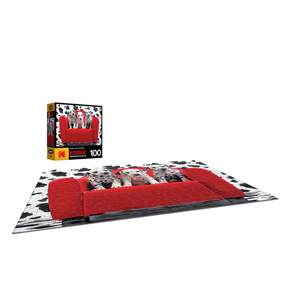 RoseArt - Kodak Premium - Lots of Spots - 100 Piece Jigsaw Puzzle for Adults RoseArt