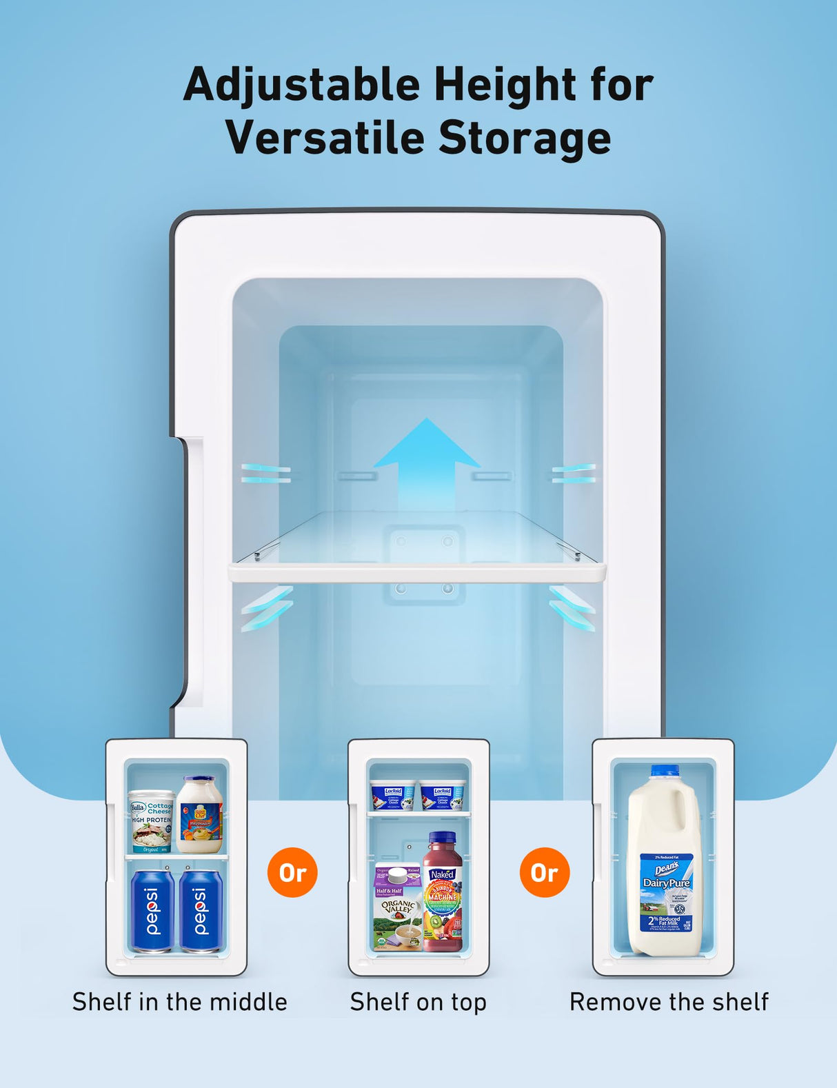 AstroAI Mini Fridge 2.0 Gen, 6 Liter/8 Cans Makeup Skincare Fridge 110V AC/ 12V DC Portable Thermoelectric Cooler and Warmer Little Tiny Fridge for Bedroom, Cosmetics (Dark Grey) AstroAI