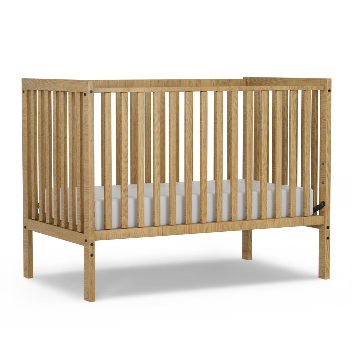 Saylike Baby Crib 5-in-1 Convertible, Wood Full Size Toddler Bed for Small Baby, Made of Sustainable Natural Pinewood Cribs, Non-Toxic Finish, Simplistic Nursery Furniture (Natural) Saylike