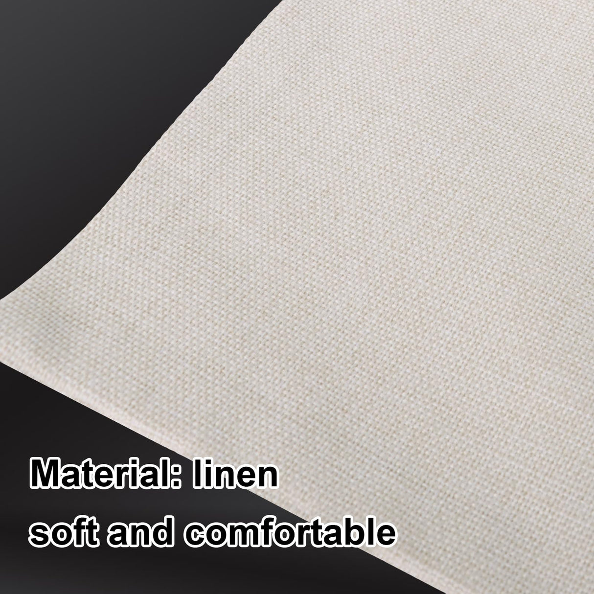 TopTie 4 PCS Sublimation Pillow Covers Blank with Pocket, Book Small Items Storage 18 x 18 Inches Linen Pillow Case TopTie