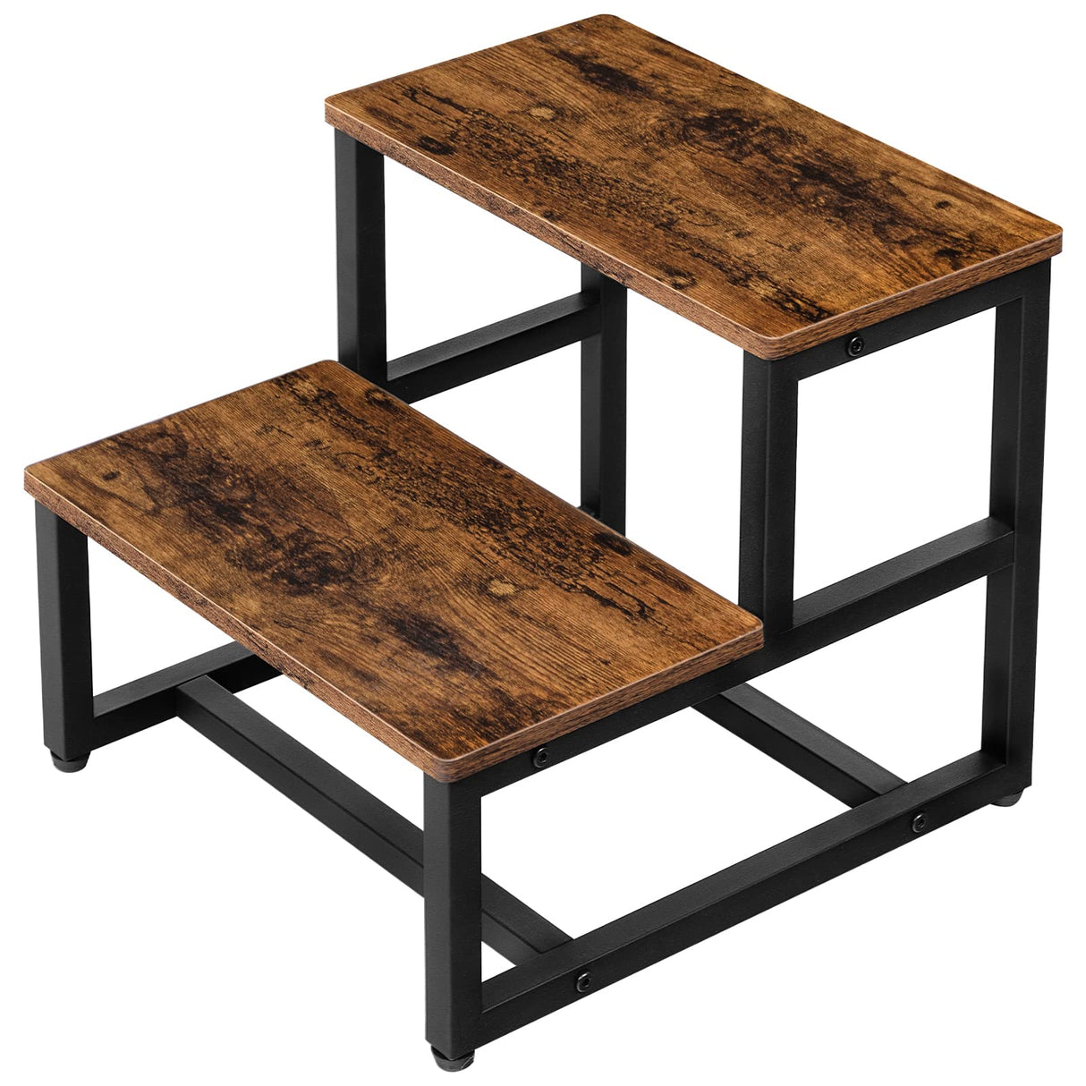 HOOBRO Step Stools for Kids, Toddler Step Stool, Kids Potty Training Wooden Stool, for Bathroom, Kitchen, Bedroom, Sturdy and Stable, Rustic Brown BF12JD01 HOOBRO