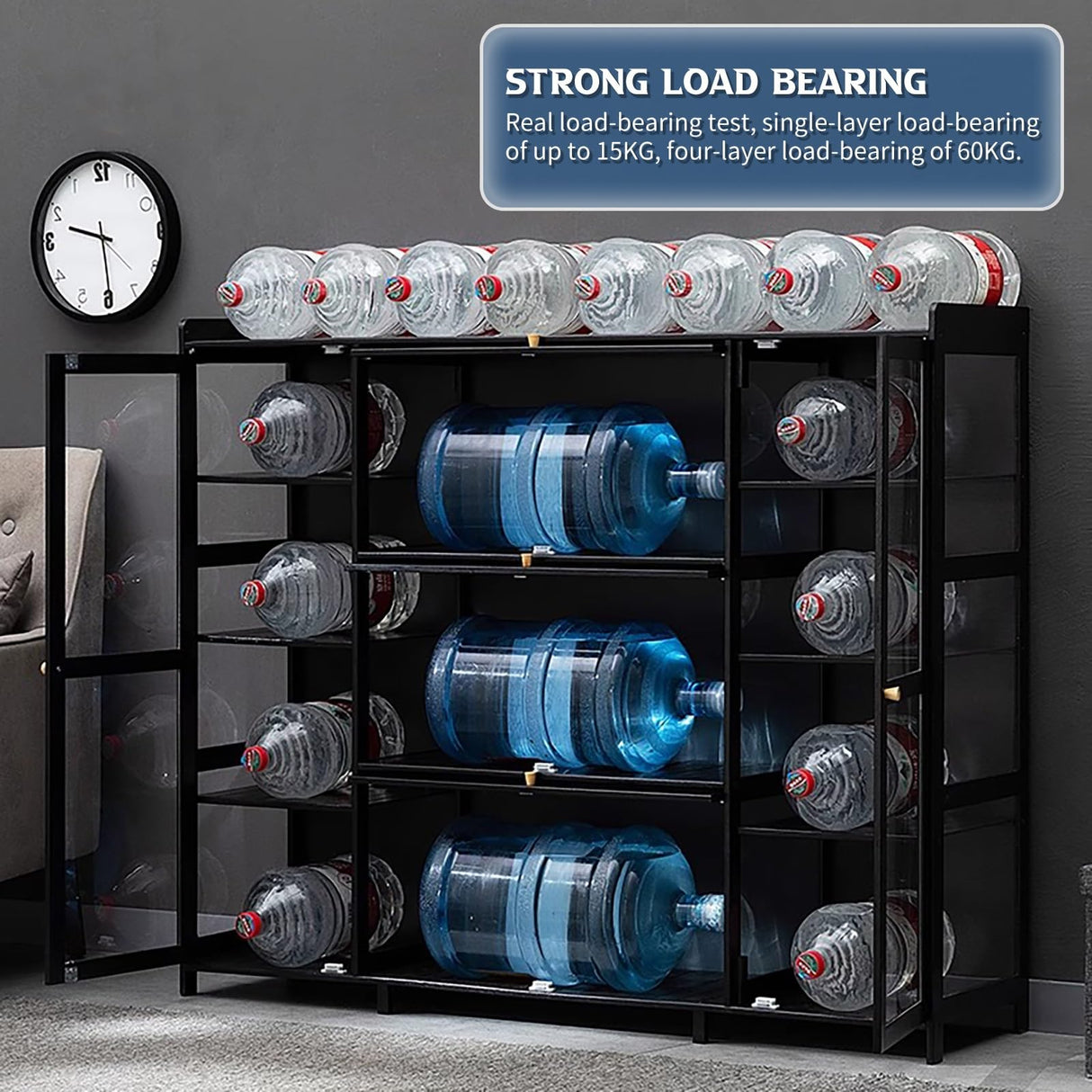 FVTVHEV Display Cabinets Display Case with Acrylic Doors Collection Display Case Curio Cabinet Collectibles Toy Organizers Rack Suitable for Home Office Bedroom Living Room Nursery(135x33x111cm) FVTVHEV