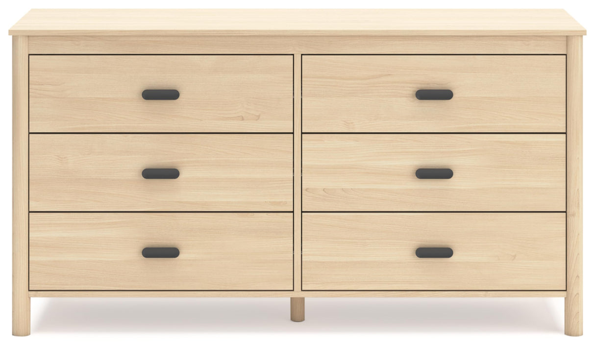 Signature Design by Ashley Cabinella Casual 6-Drawer Dresser with Safety Stop, Light Brown Signature Design by Ashley
