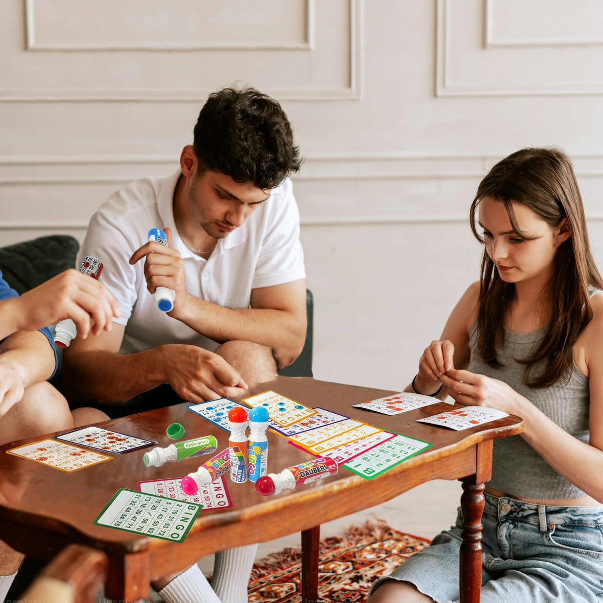 Yuanhe Bingo Daubers Dot Markers - Panit Dotters Dabbers Bulk Mixed Colors Set of 48 Pack-12Colors Yuanhe