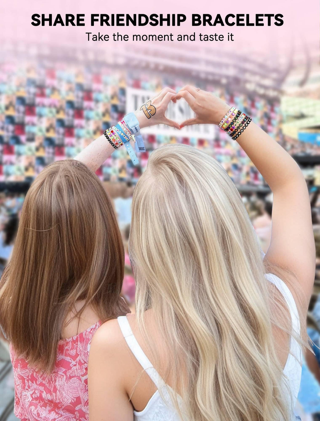 ARTDOT 1400 PCS Letter Beads, 28 Styles Friendship Bracelets Assorted Alphabet Preppy Jewelry Making Kit with Case ARTDOT