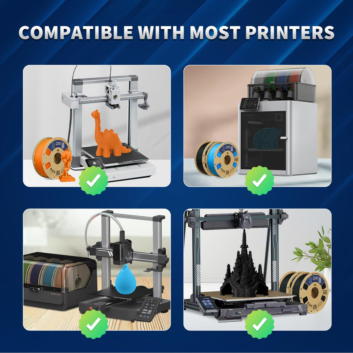 OVERTURE PLA Plus (PLA+) Filament 1.75mm PLA Professional Toughness Enhanced PLA Roll, Cardboard Spool, Premium PLA 1kg(2.2lbs), Dimensional Accuracy Probability +/- 0.02mm (Light Gray) OVERTURE