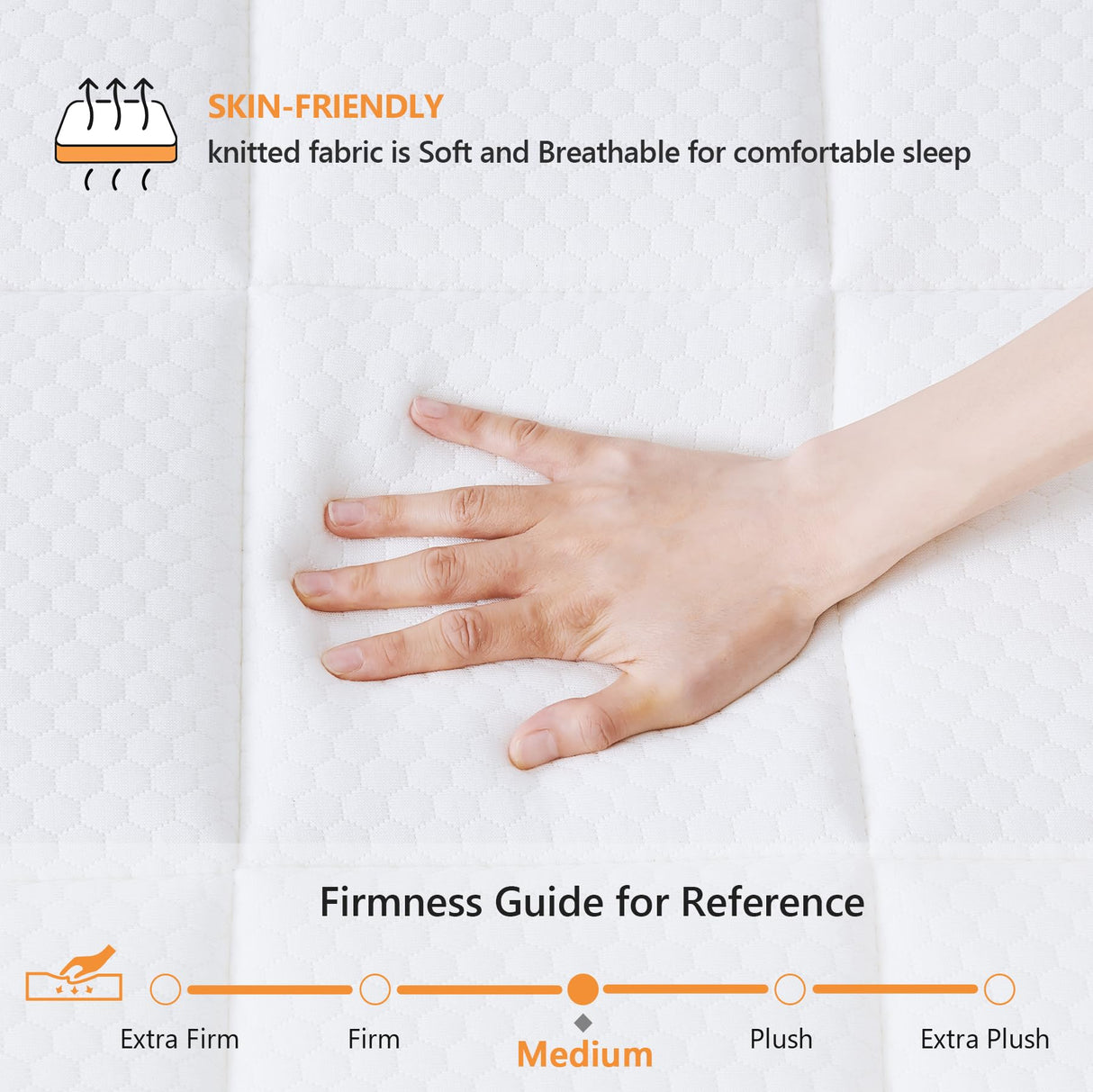 Ayeawo King Size Mattress, 14 Inch King Bed with Gel Memory Foam and Pocket Springs, Pressure Relief and Motion Isolation, Hybrid King Size Mattress in a Box, Breathable & Cooling Feel, CertiPUR-US Ayeawo