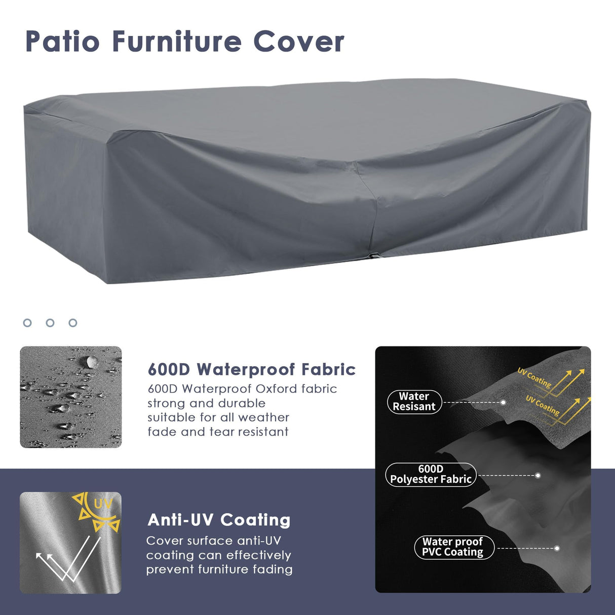 Amopatio 7 Pieces Patio Furniture Set, Outdoor Furniture Sectional Rattan Sofa Sets, Patio Couch with Glass Coffee Table for Backyard Garden (Burgundy) Amopatio