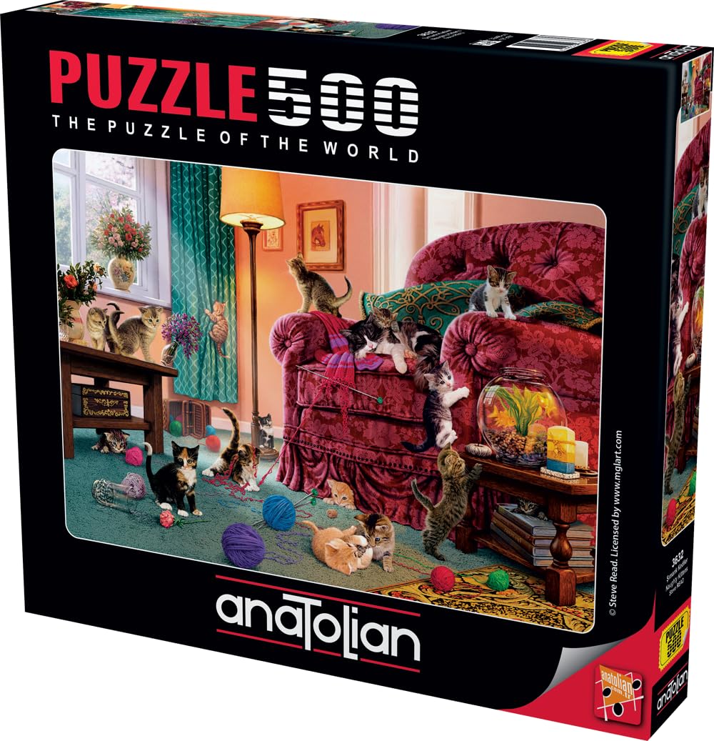 Anatolian Puzzle - Naughty Kittens, 500 Piece Puzzle, #3632 Anatolian
