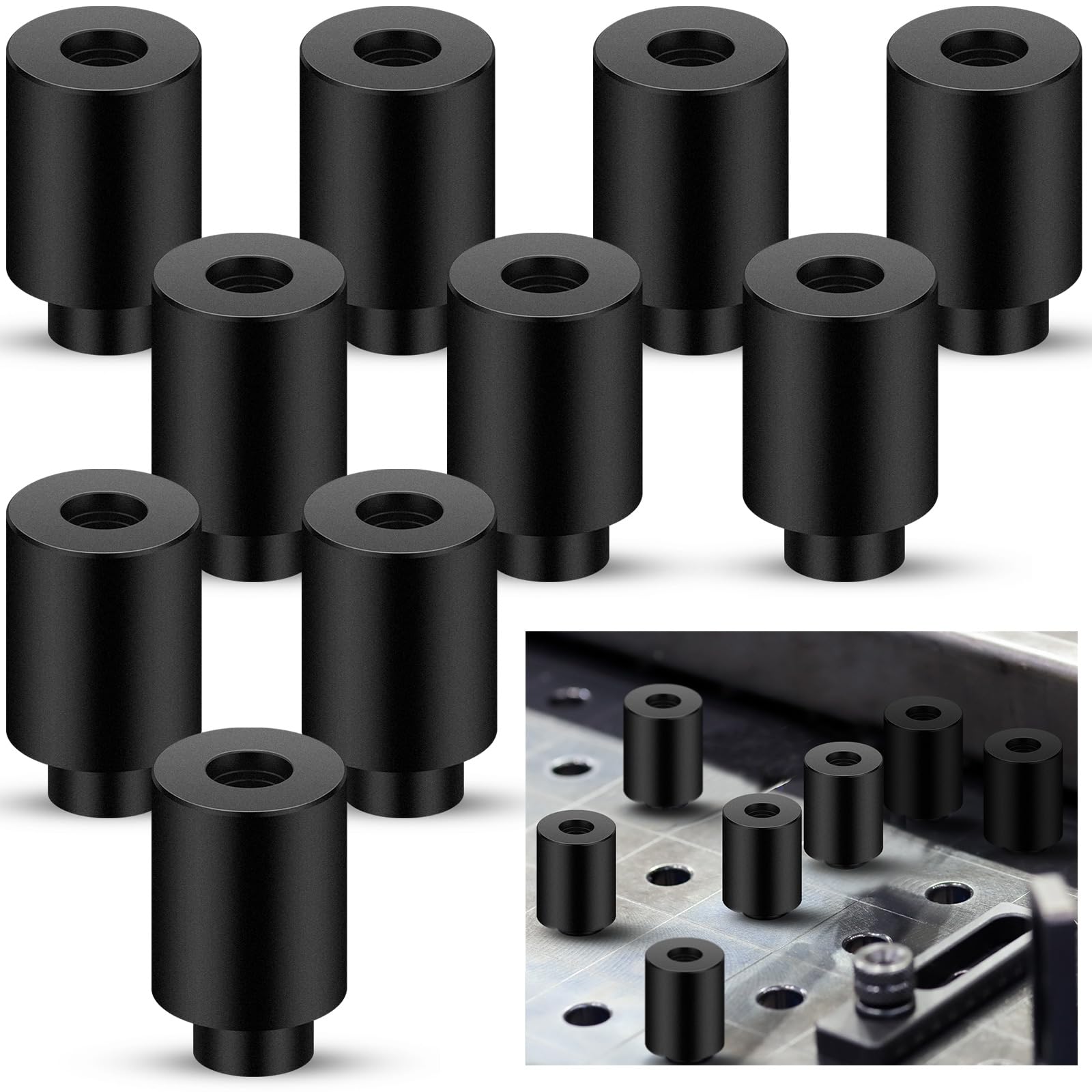 Hicarer 10 Pcs 5/8" x 1" x 1.5" Welding Table Fixture Pins Welding
