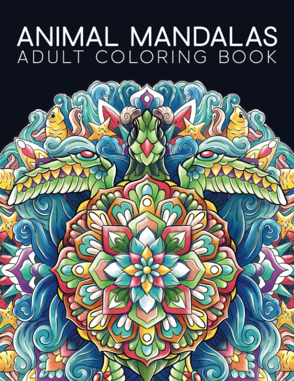 Adult Coloring Book: Animal Mandalas WoodArtSupply