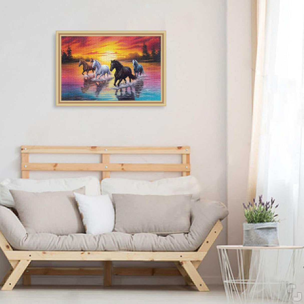 xigua Running Horse Jigsaw Puzzles for Adults 1000 Piece, Puzzles for Adults 1000 Piece Challenging Kids Teens Family Puzzle Game xigua