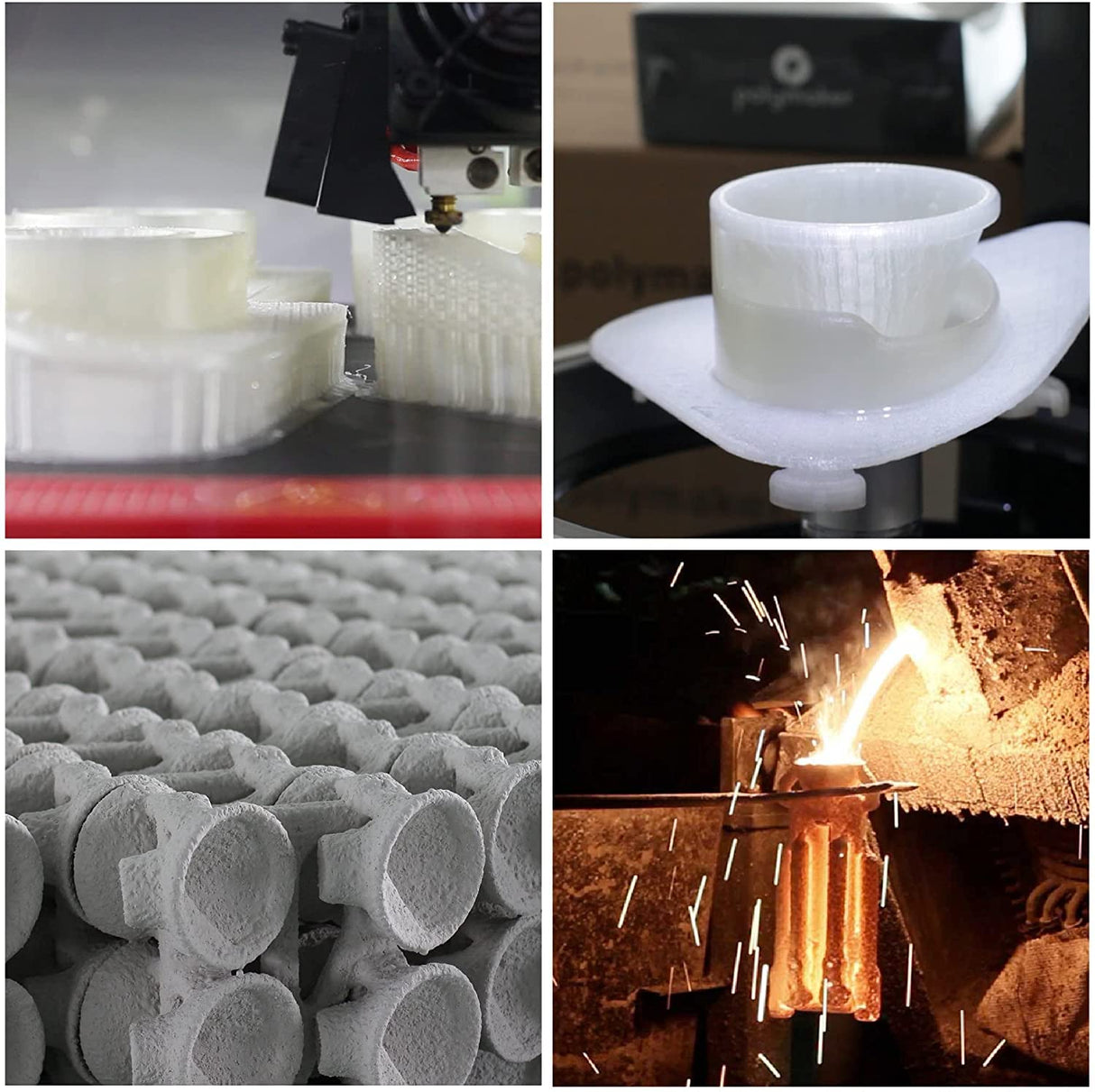 Polymaker PolyCast Filament 1.75mm for Investment Casting 0.75kg, 3D Printing Filament for Lost Wax Investment Casting, Similar to Wax Filament for Metal Casting Plaster Cleanly Burn Out POLYMAKER