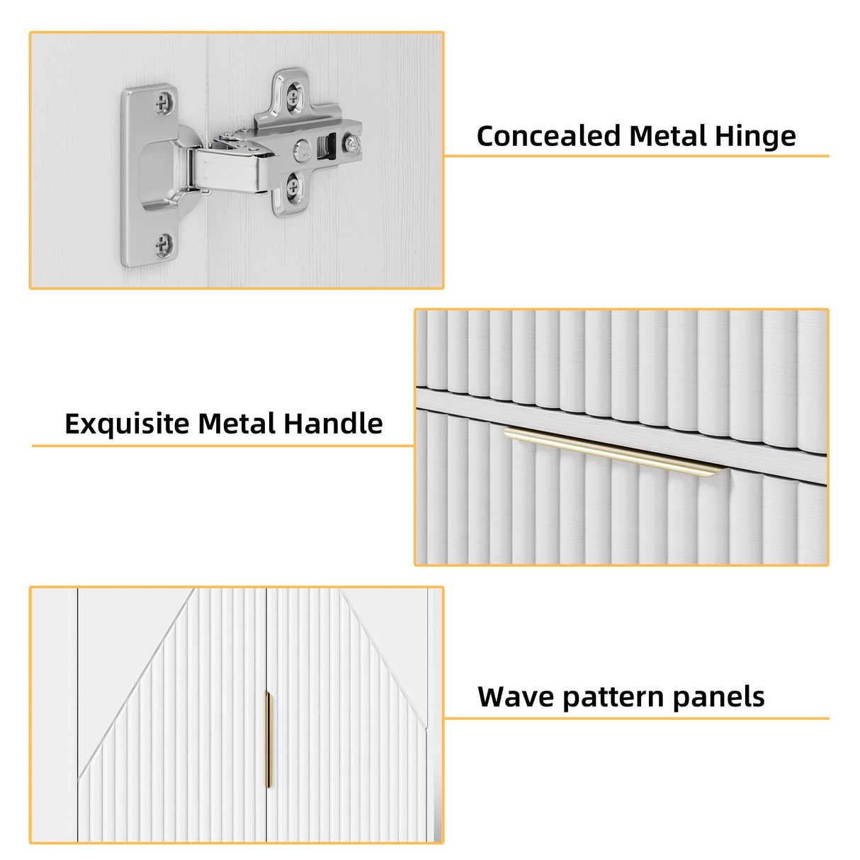 71.7" Wardrobe Armoire Wooden Closet with 2 Doors and 3 Drawers, Bedroom Armoire with Hanging Rod Shelf, Large Capacity Storage Wardrobe Armoire, Freestanding Wooden Closet Storage Cabinet White TOKSOM