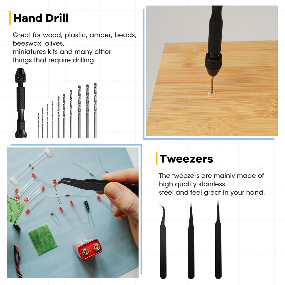 3D Printer Tools Kit, 58 PCS 3D Printer Accessories Kit Includes Deburring, Removal Tools, Cutters etc, RealPlus 3D Printing Tools for Remove, Smoothing, Finishing, Drilling, Deburring, Craving RealPlus