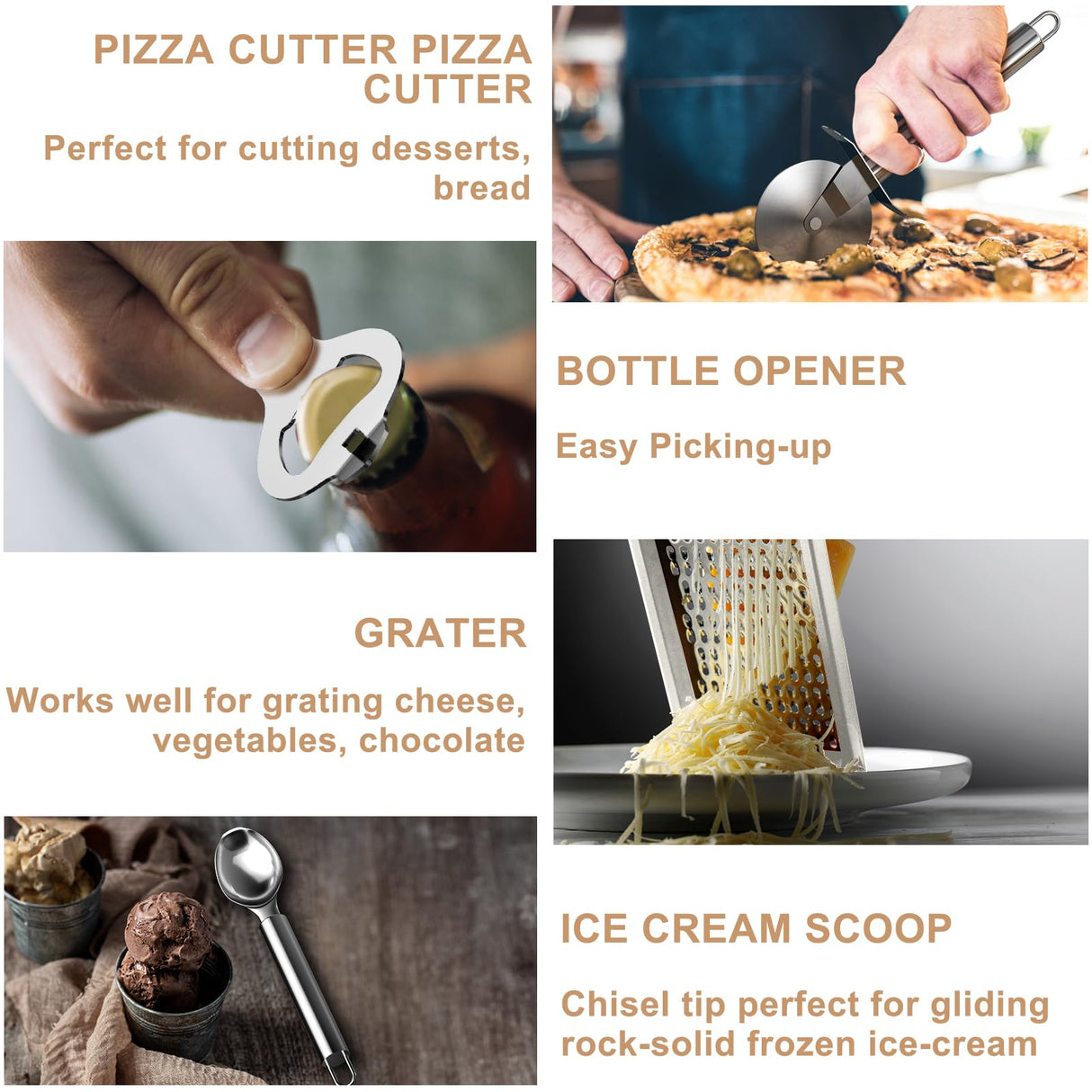 Kitchen Utensils Set-Umite Chef 34 Pcs Silicone Cooking Utensils Set for Nonstick Cookware-Silicone Spatulas Set, Stainless Steel Handle-White Kitchen Gadgets Tools, Pots and Pans Accessories Umite Chef