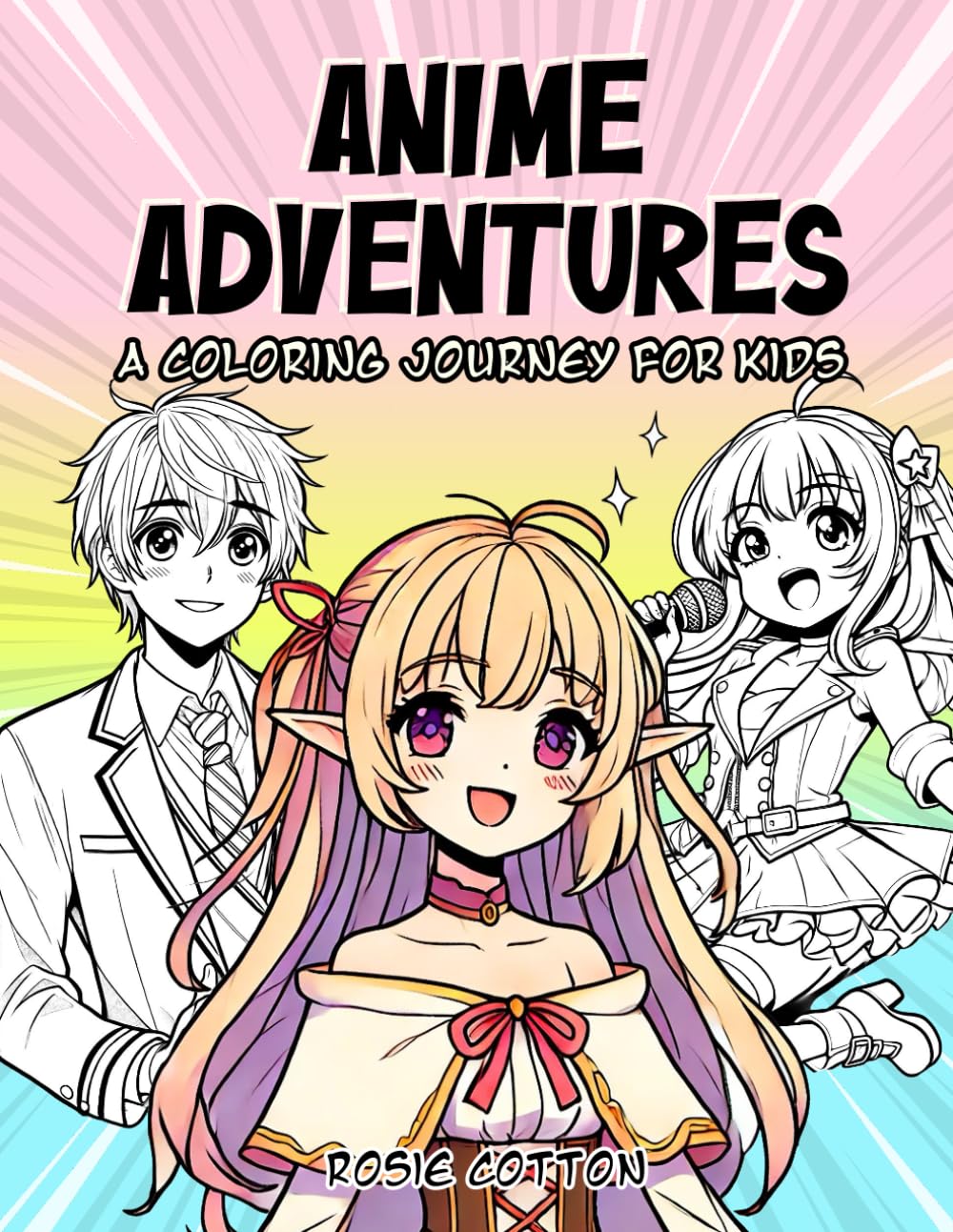Anime Adventures - A Coloring Journey for Kids; Anime Coloring Book for Kids Majosta