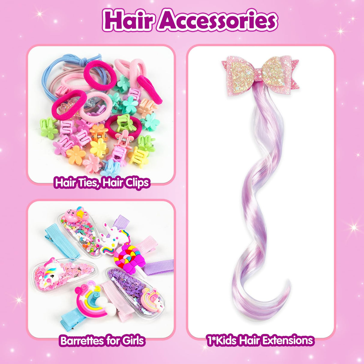 ZMLM DIY Unicorn Jewelry Box with Kids Jewelry Set,Headband Making Kit,Hair Accessories Set, Arts and Crafts for Kids, Gift for Ages 4-10 Year Old Girl, Best Birthday Gifts ZMLM