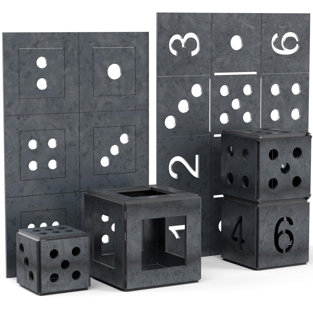 WelderElite Welding Coupons 1/8" Welding Practice Kit 11 Gauge Beginners Welding Mild Steel Sheet Can Be Used to Make 3 Dice and 1 Cube Frame WelderElite