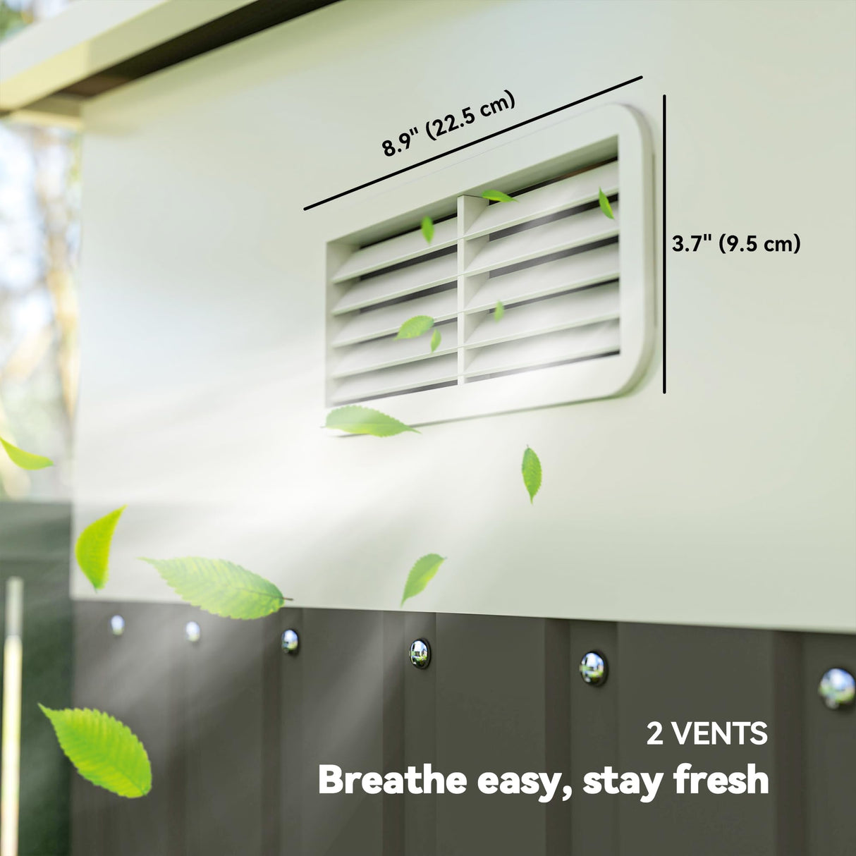 Outsunny 11' x 9' Outdoor Storage Shed, Metal Garden Tool House with Sloping Roof and Lockable Door for Backyard, Bike, Patio, Garage, Lawn, Gray Outsunny