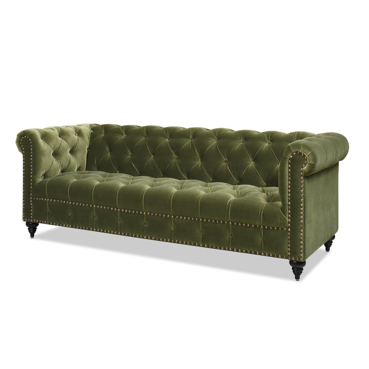 Jennifer Taylor Home Dalton 88" Tufted Chesterfield Sofa (Olive Green Performance Velvet) Jennifer Taylor Home