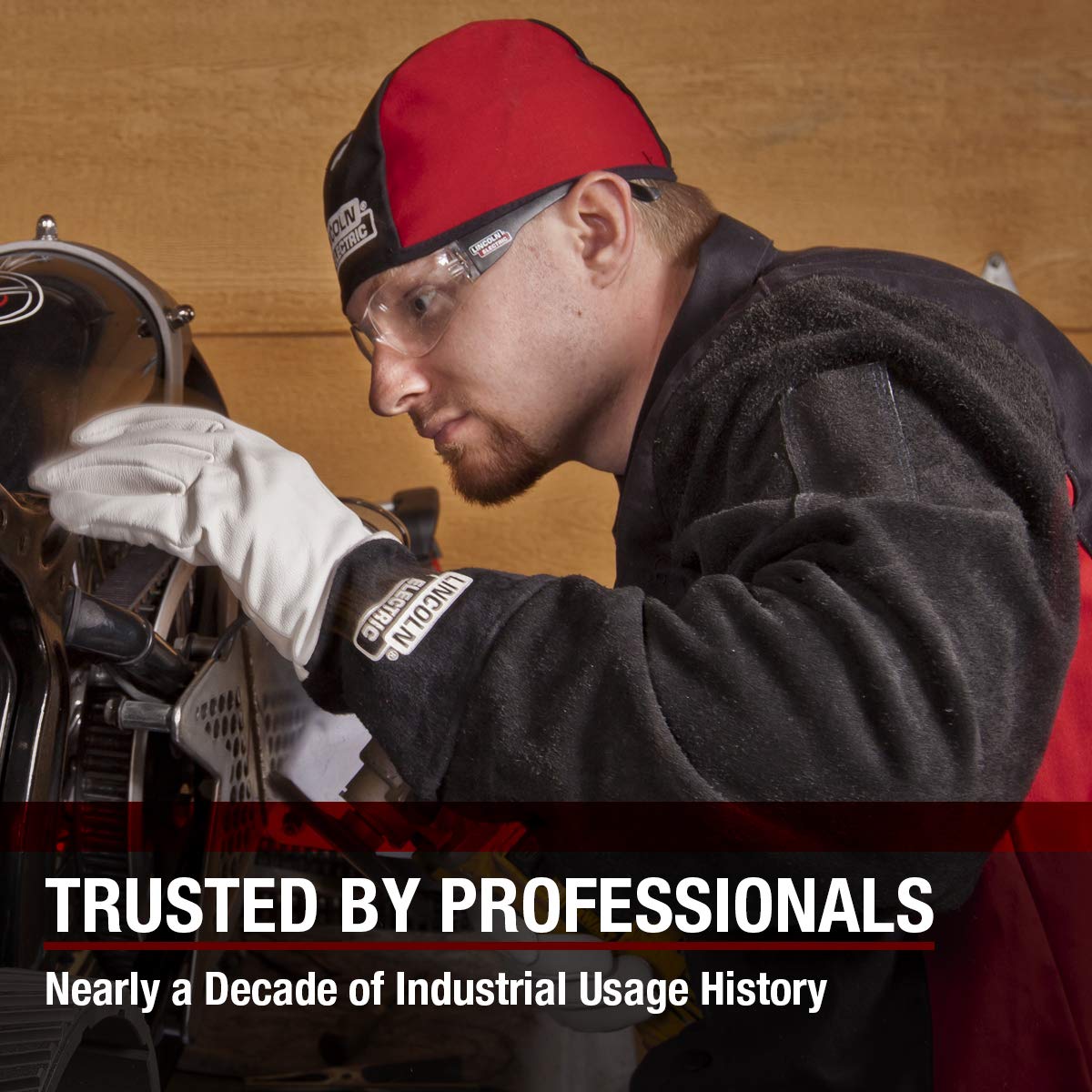 Lincoln Electric Welding Beanie | Flame Resistant (FR) | Black & Red | XL |K2994-XL Lincoln Electric