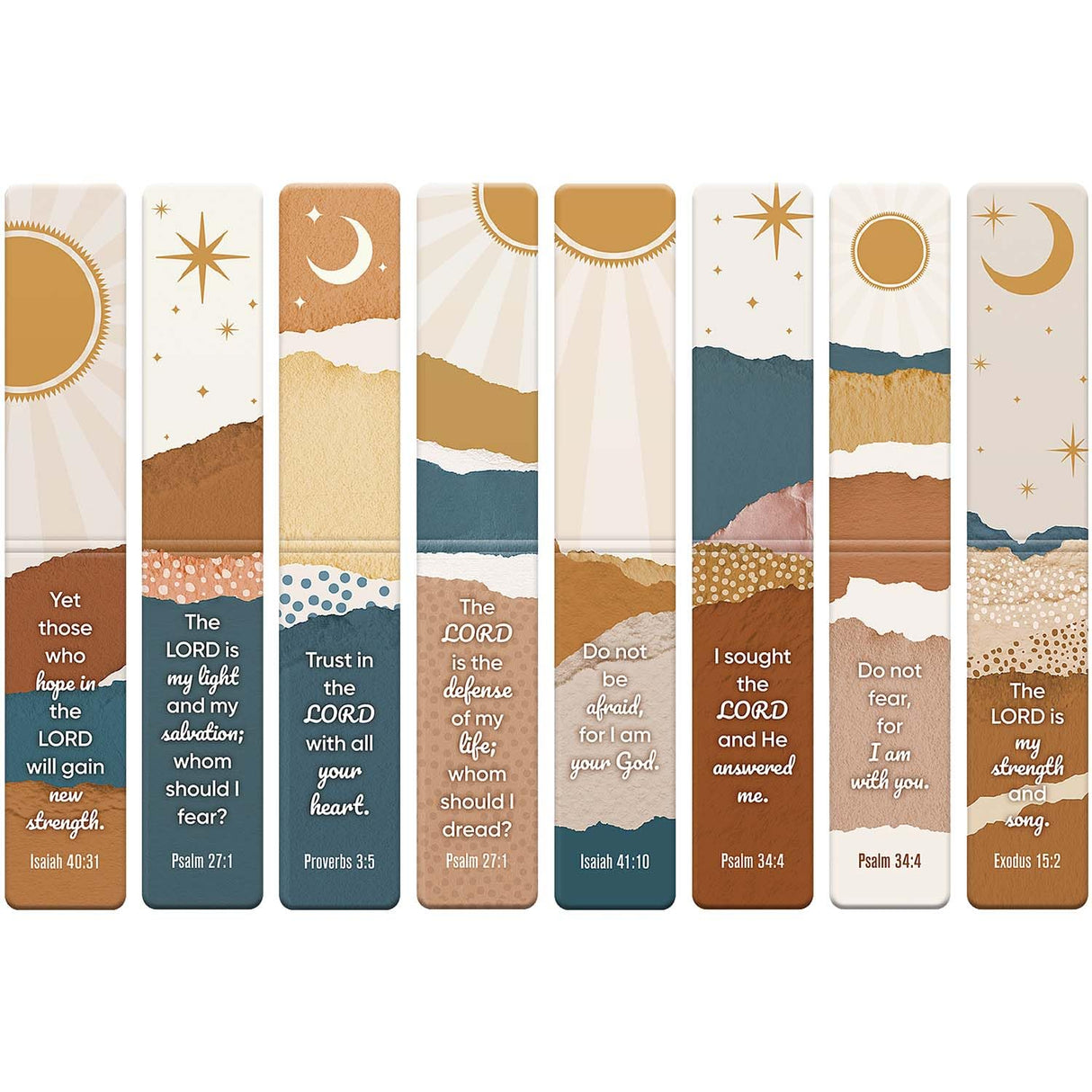 Morjor 8 Pcs Magnetic Bible Verse Bookmarks with Envelope, Bible Bookmarks for Women and Men, Inspirational Christian Bookmarks, Christian Gift, Encouragement & Strength 3 Morjor