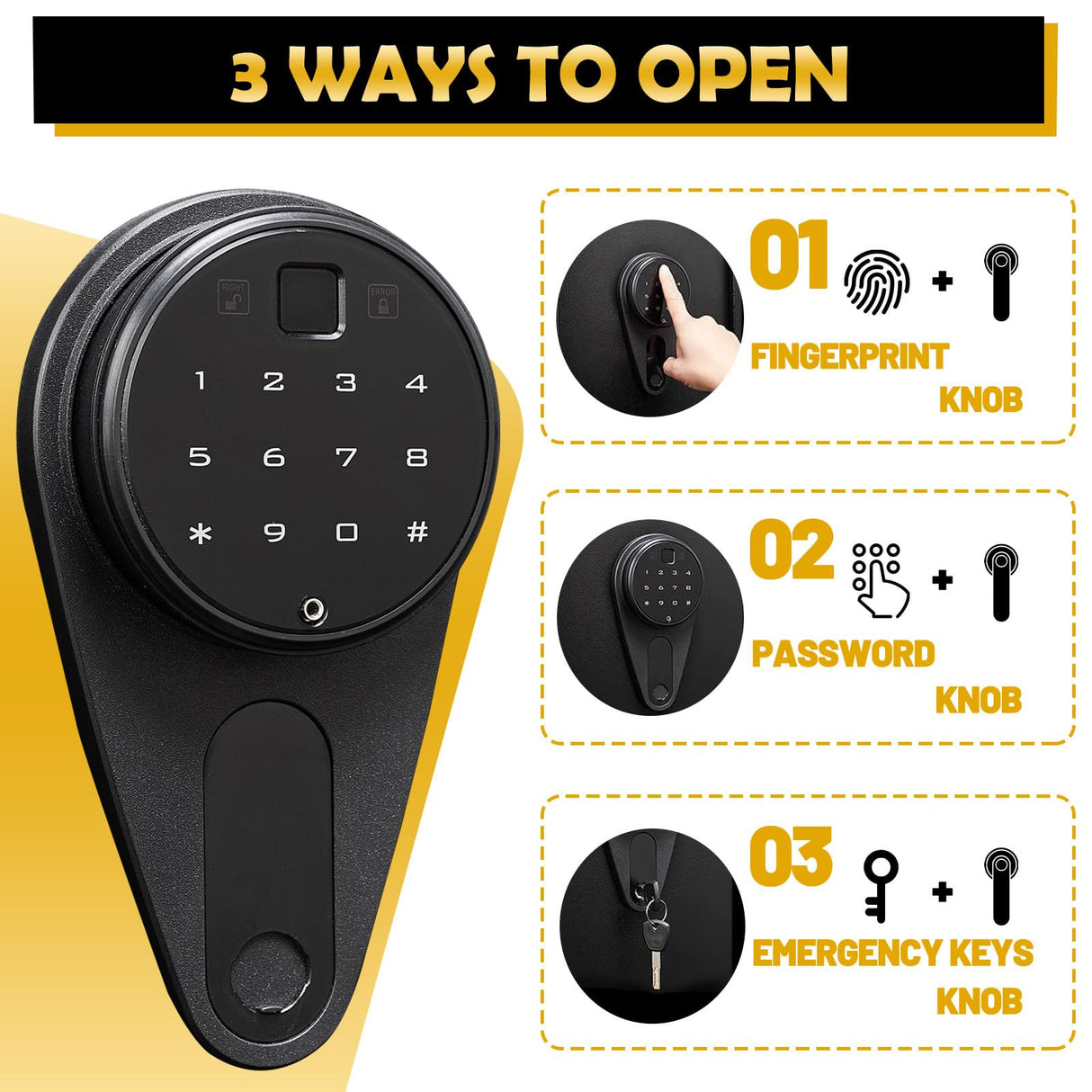 KAER 4-5 Gun Safes for Home Rifle and Pistols,Gun Safes,Shotgun Rifle Safe,Gun Safes for Rifle and Shotguns,Long Gun Cabinets with Fingerprint/Digital Keypad/Removable Shelf for Rifles Safes KAER