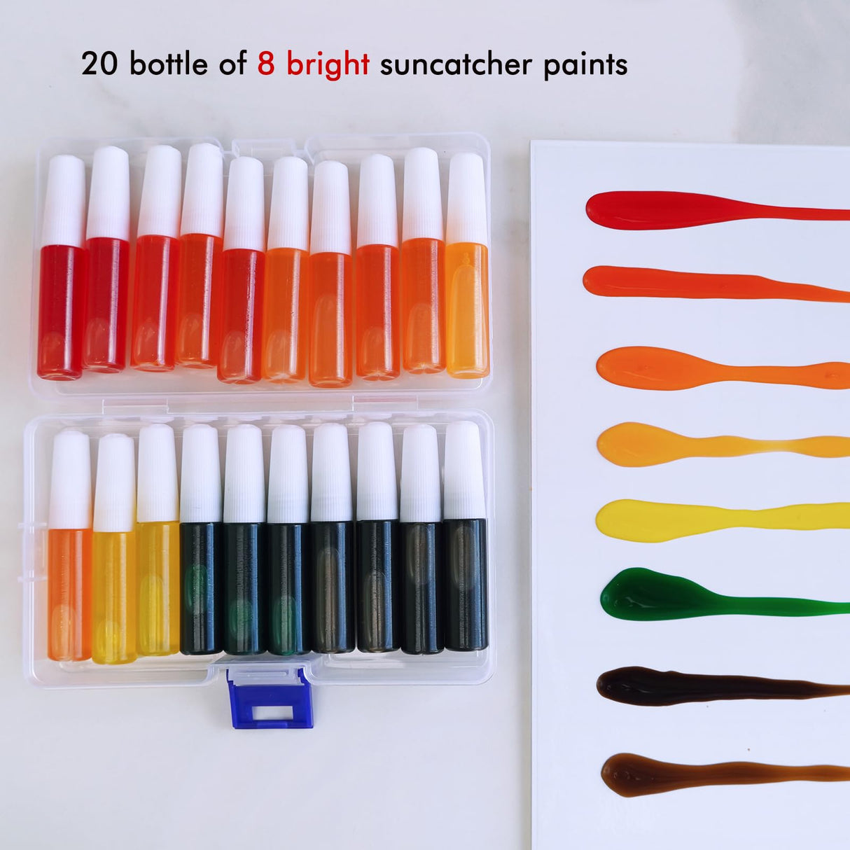 Winlyn 27 Sets Pumpkin Suncatchers DIY Window Paint Art Suncatchers Fall Pumpkin Craft Kits Autumn Pumpkin Sun Catchers for Kids Classroom Halloween Thanksgiving Art Activities Winlyn