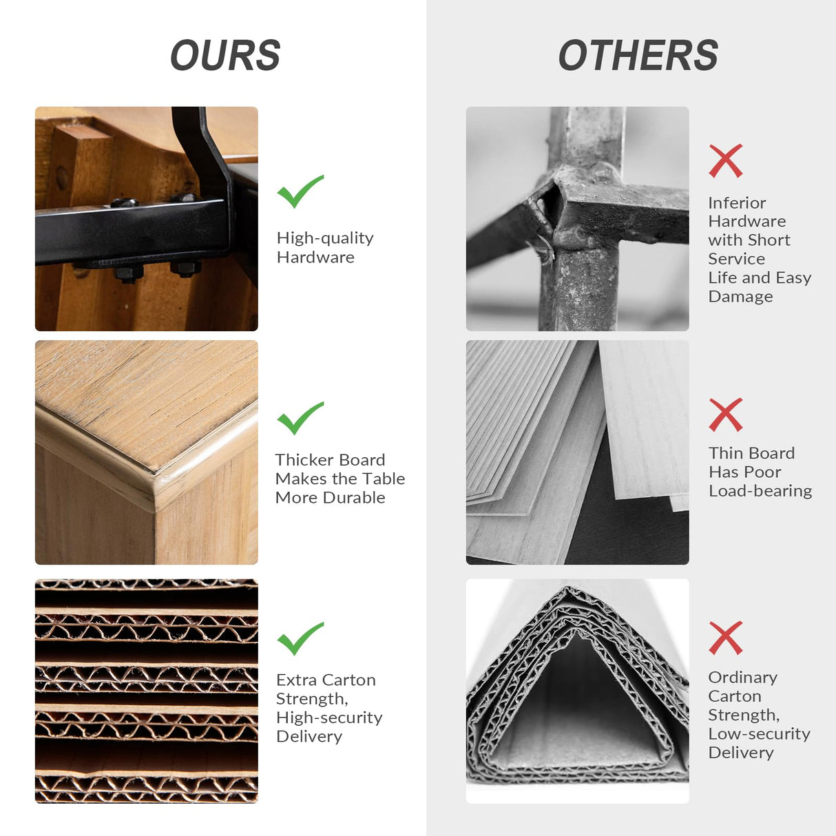 HULALA HOME Wood Lift Top Coffee Table with Storage, Farmhouse Rectangular Coffee Table for Living Room/Apartment, Natural HULALA HOME