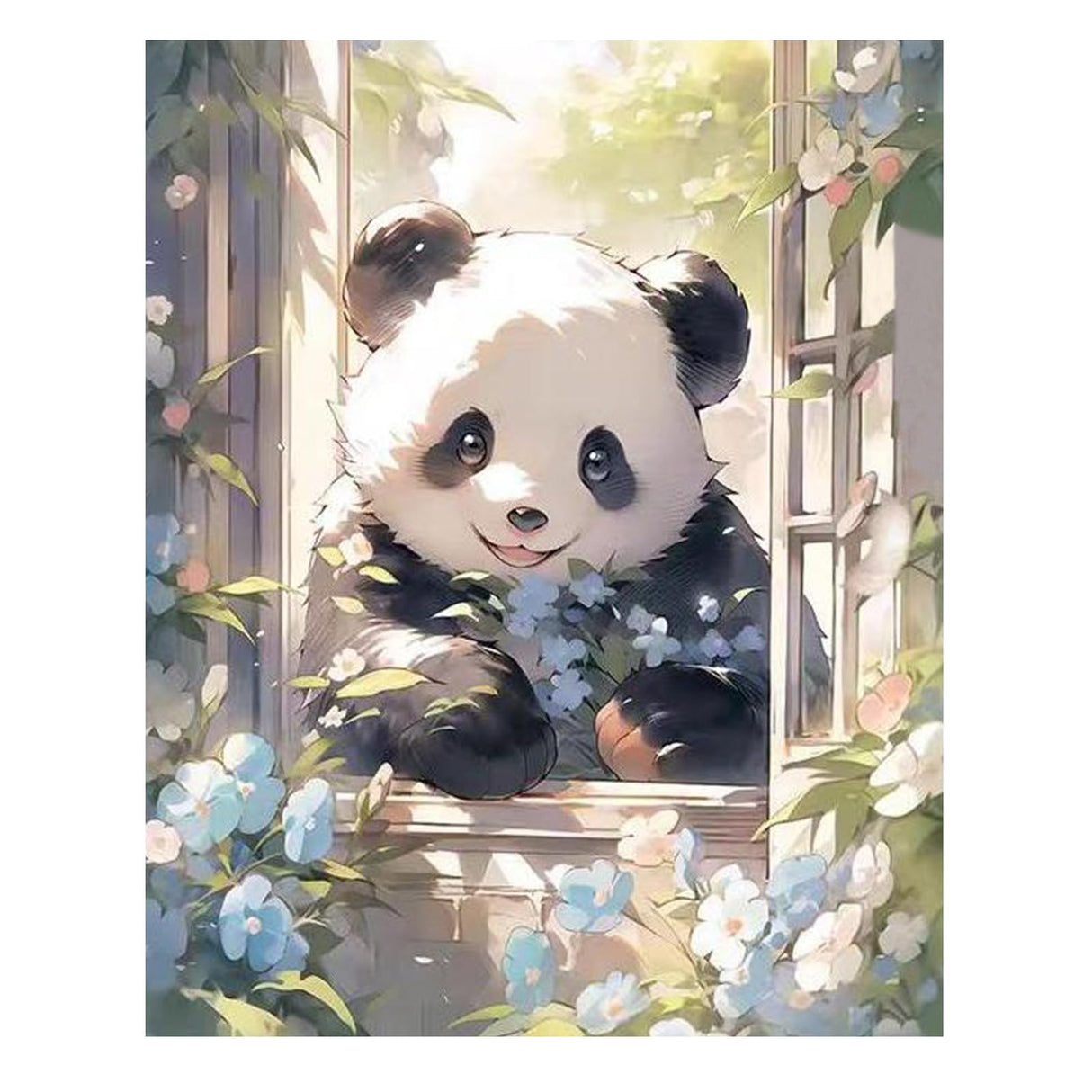 Reivworl Panda Paint by Numbers Kit for Adults, Panda Paint by Number for Adults, Adult Paint by Number Kits for Gifts and Home Wall Decor 16x20Inch Reivworl