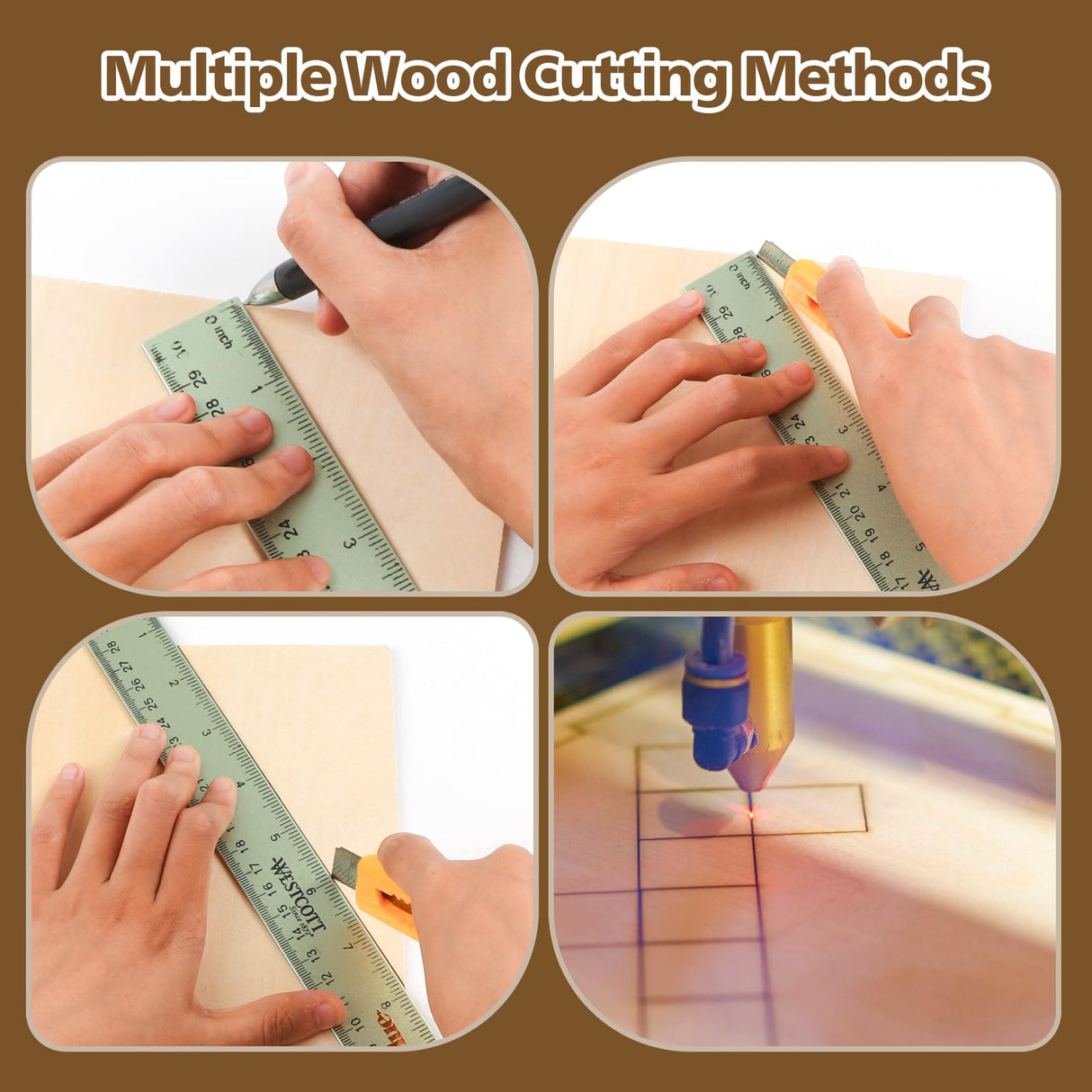 Adrattnay Basswood Sheets 1/16 x 12 x 12 inch - 1.5mm Basswood Sheets Plywood Sheets, 96Pcs Square Unfinished Wood Board for DIY Crafts, Laser Cutting, Wood Burning, Painting, Model Carving Adrattnay